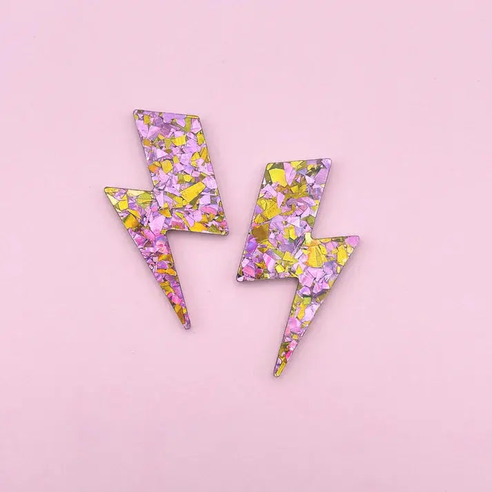 Studio Annette Boucles d’oreilles maxi éclairs pailletées - Les curieuses