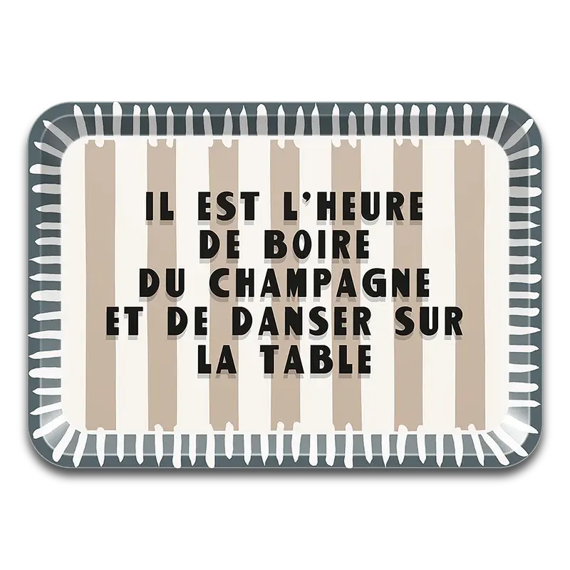 Plateau apéritif bois design et pratique