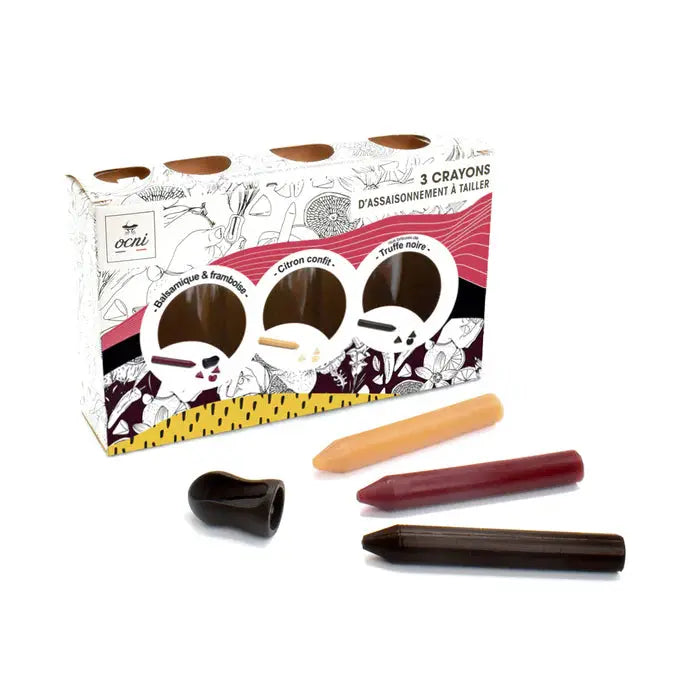 Coffret 3 crayons gourmand ocni