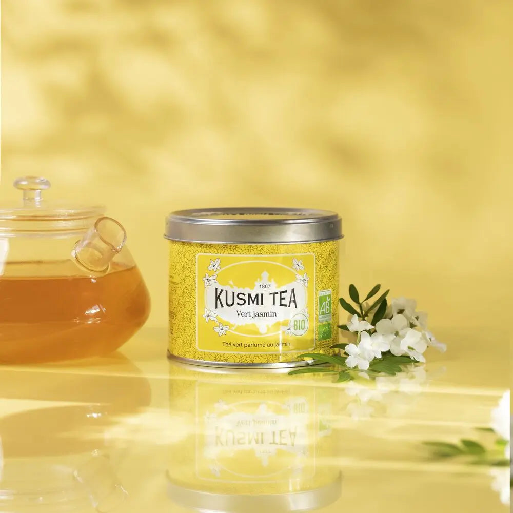Thé vert jasmin bio boîte de 90g kusmi tea kusmi tea