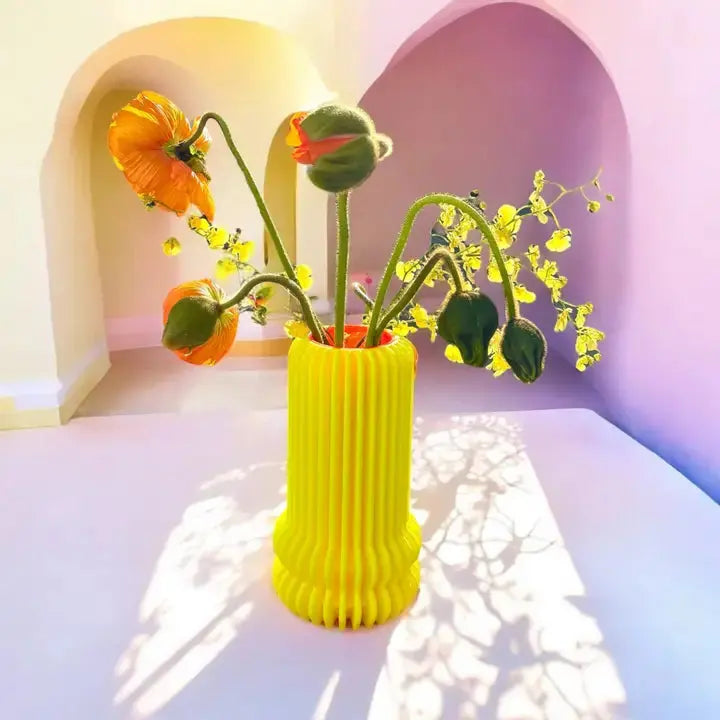 Vase imprimé 3D design futuriste et durable