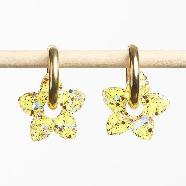 Créoles Fleur - Les nicolettes Les nicolettes