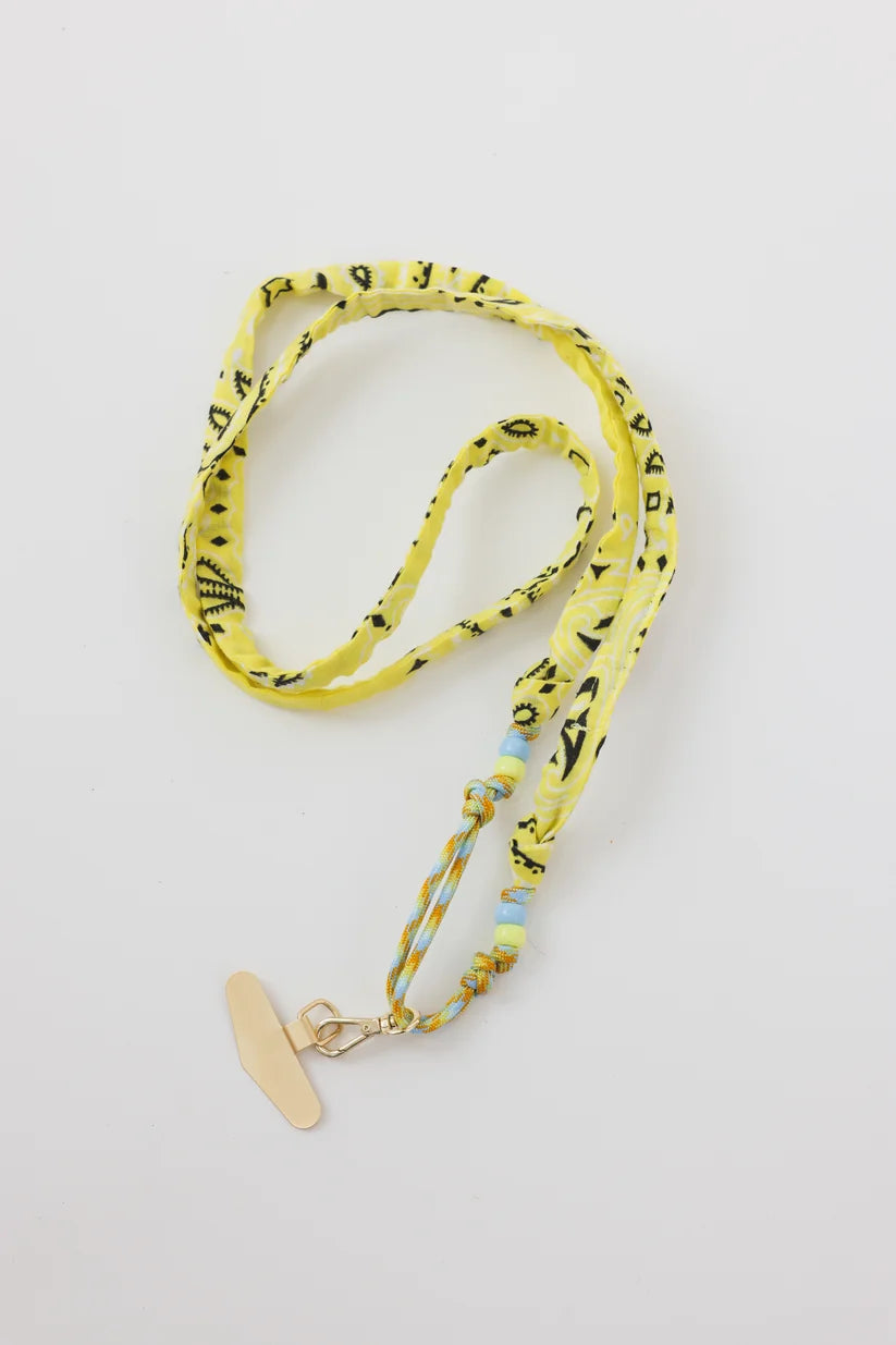 Porte téléphone bandana en coton – Made in France Maison Saussure Maison saussure