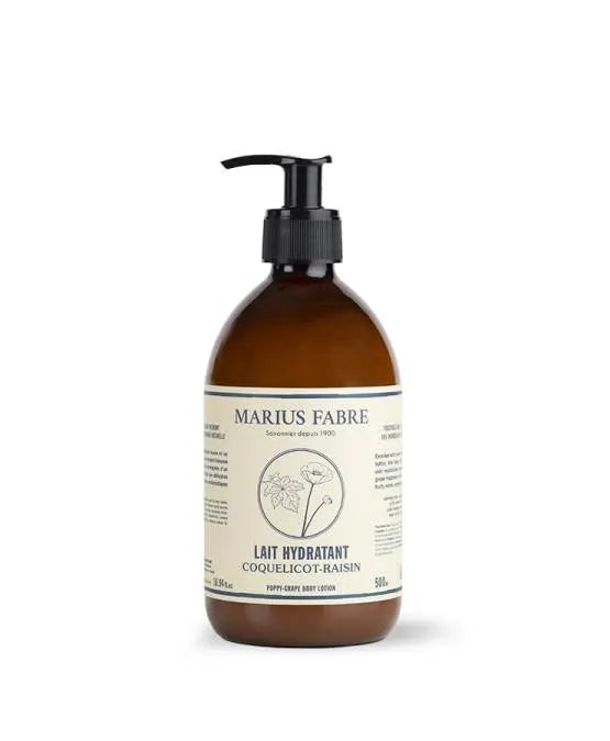 marius fabre lait hydratant coquelicot raisin marius fabre