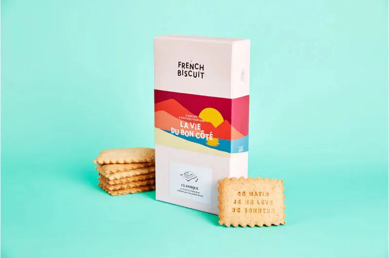Biscuits message positif – Boîte de 12 biscuits inspirants French biscuits