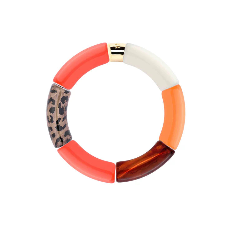 Bracelet Pipoca Maraca trio de bracelets orange Parabaya Parabaya