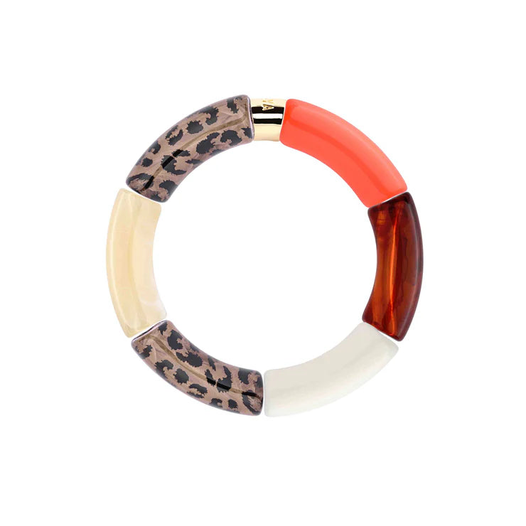 Bracelet Pipoca Maraca trio de bracelets orange Parabaya Parabaya