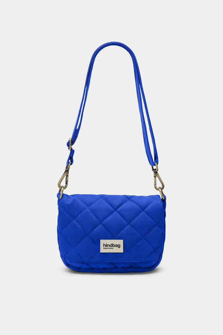 Sac bandoulière matelassé sauge Margault en coton bio Hindbag Hindbag