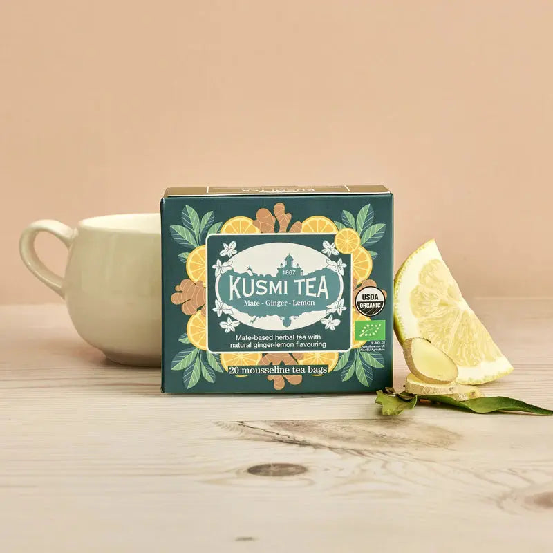 Maté gingembre citron énergisant et rafraîchissant