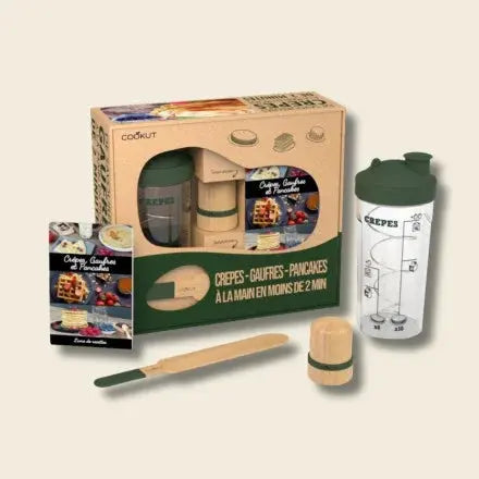 Shaker crêpes pancakes gaufres – Coffret Miam facile et rapide