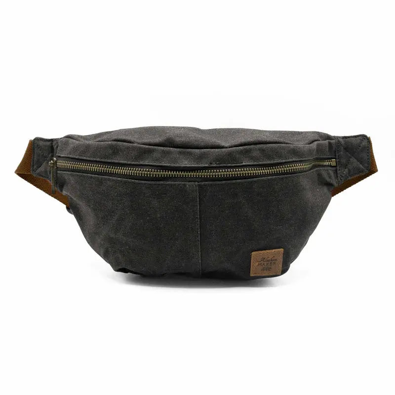 Sac banane waxé résistant et tendance déperlant