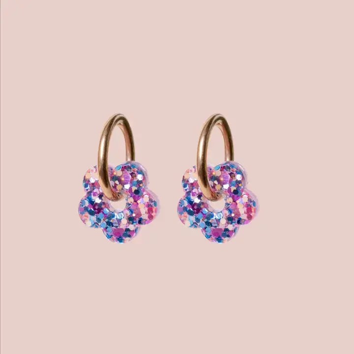 Créoles Mini Fleur-Les nicolettes