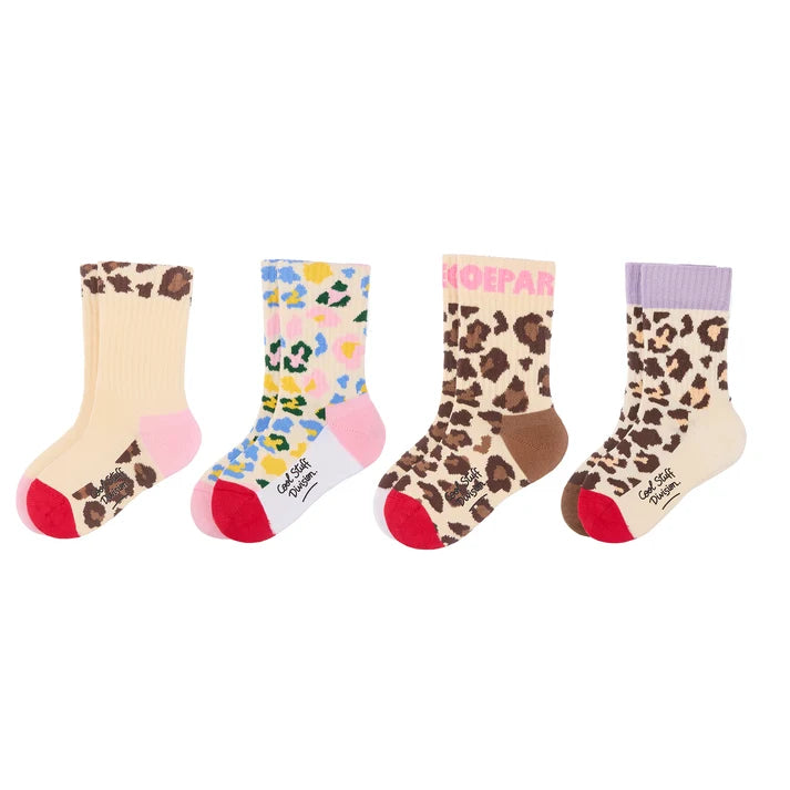 Chaussettes léopard enfant et bébé – Coffret de 4 paires Hello hossy Hello Hossy