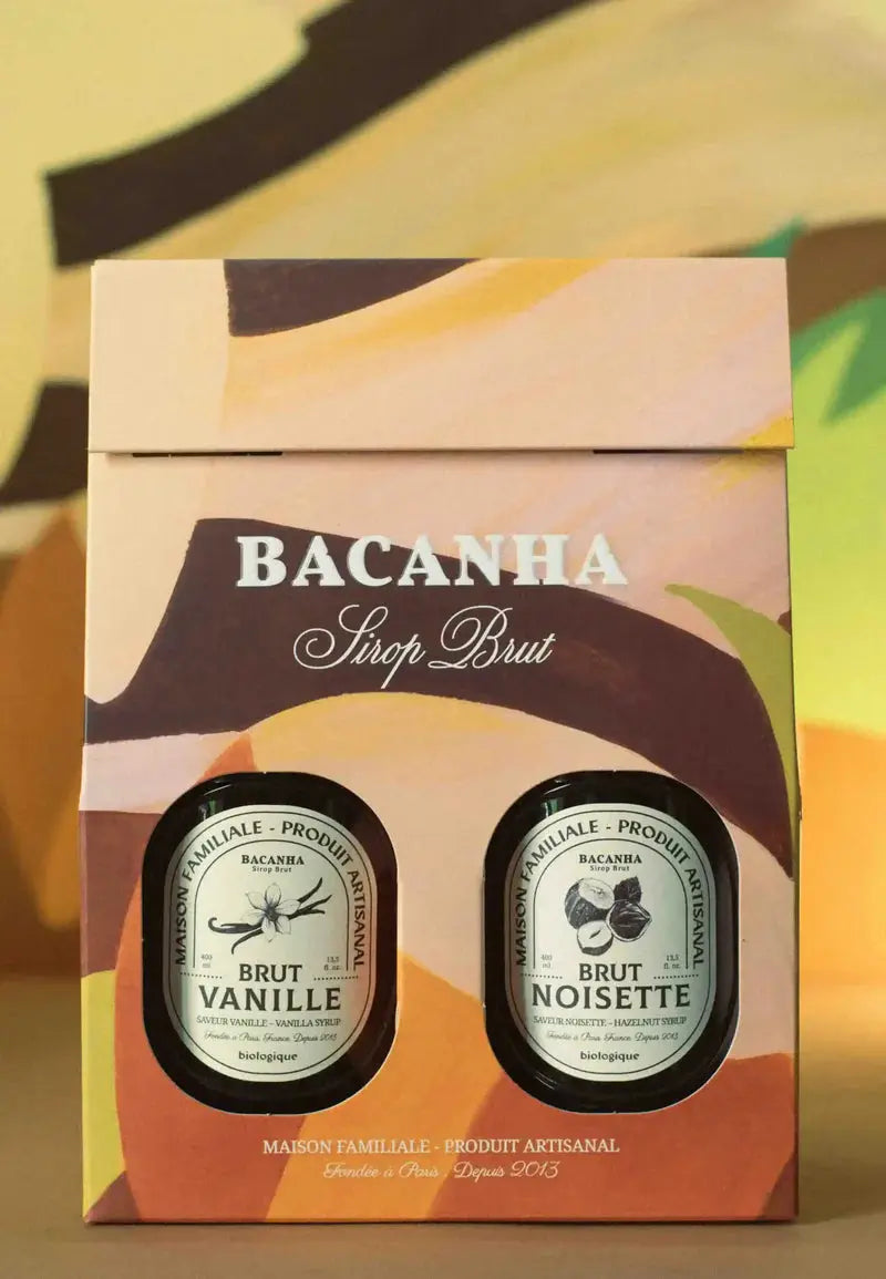 Coffret sirops boissons chaudes Bacanha noisette & vanille