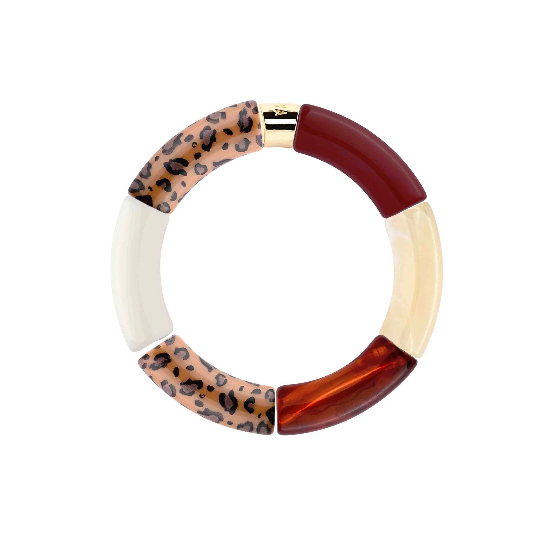 Bracelet Pipoca Pampa trio de bracelets léopard Parabaya Parabaya