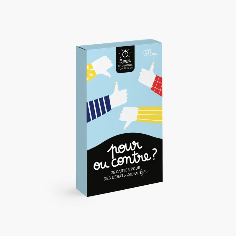 Jeu de débat enfant – Pour ou Contre | Minus Éditions Minus