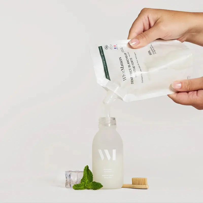 Dentifrice blancheur naturel au fluor – What Matters