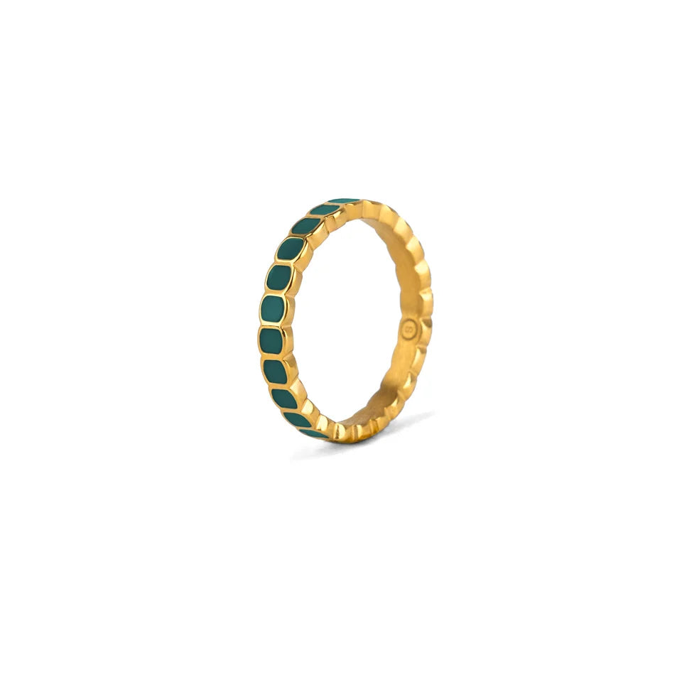 Bague Mon Rêve Beige – acier inoxydable Simone à bordeaux simone à bordeaux