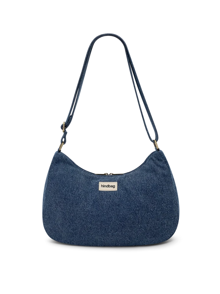 Sac bandoulière Rosa Denim gris foncé – coton bio Hindbag Hindbag