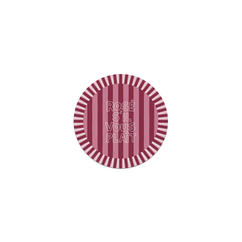 Dessous de verre vinyle design et résistants