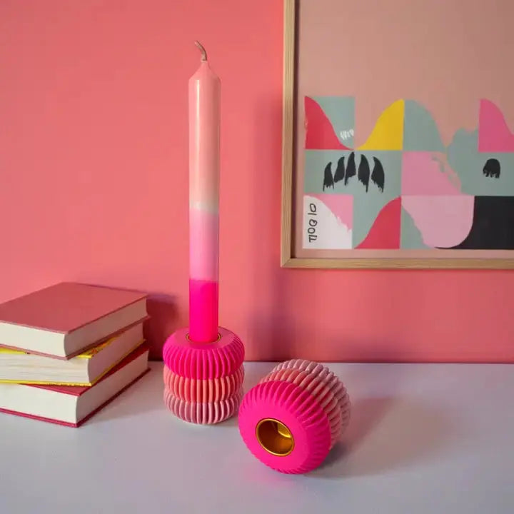 Porte-bougie imprimé 3D Triluma design réversible