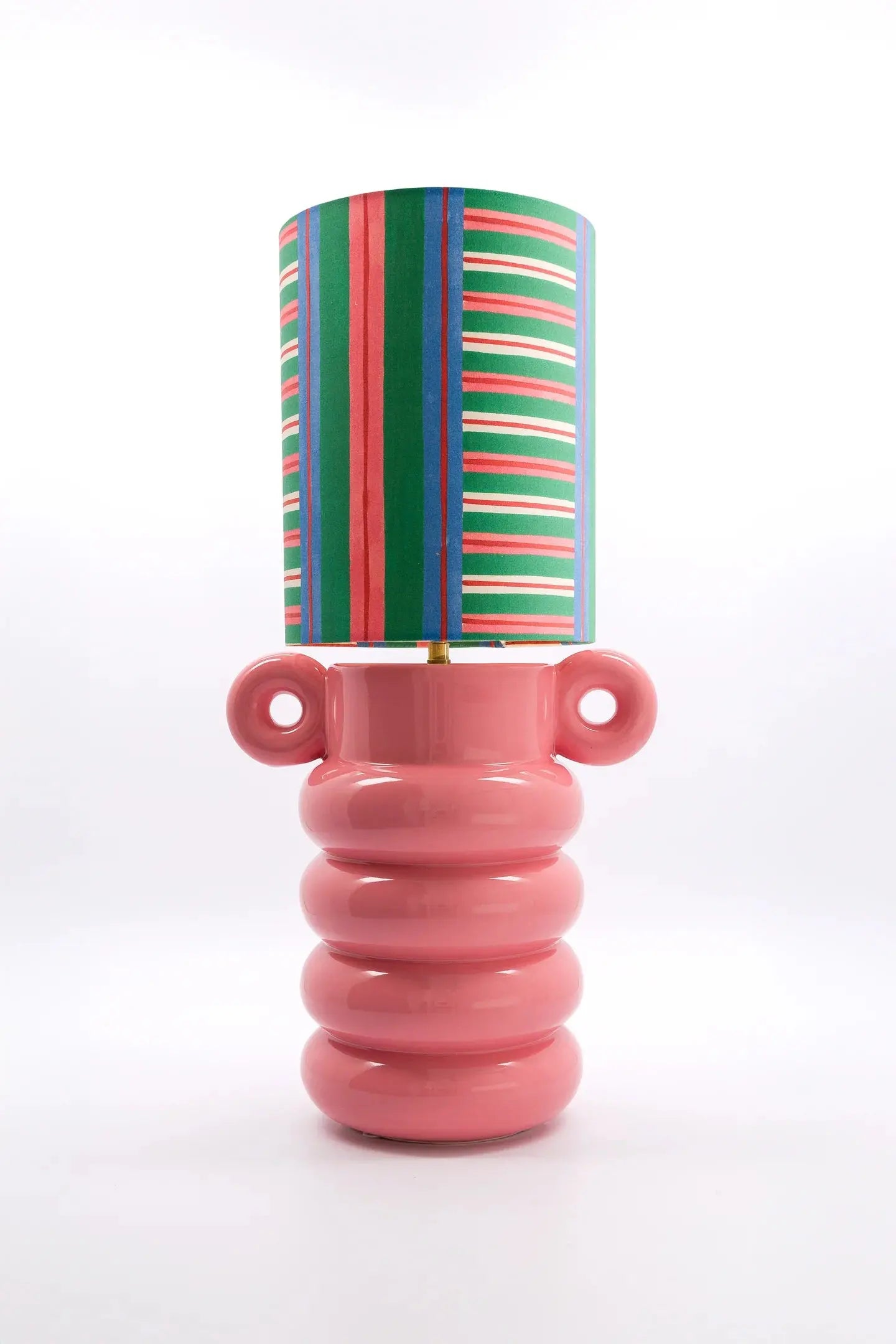 Pied de lampe en faïence émaillée fabriqué au Portugal