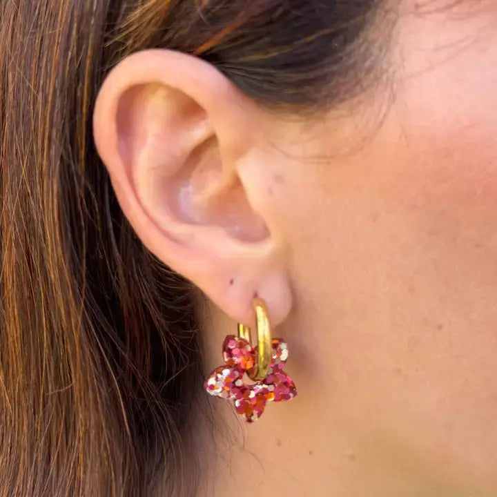 Créoles Fleur - Les nicolettes Les nicolettes