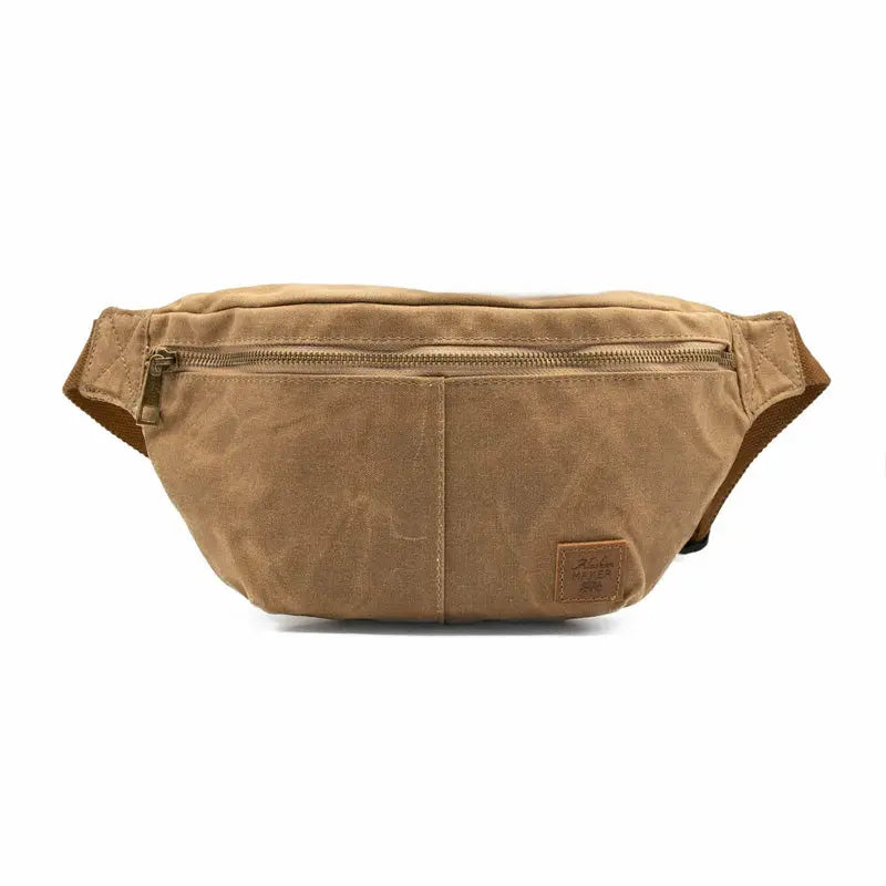 Sac banane waxé résistant et tendance déperlant