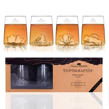 Coffret de 4 shooters TOPOGRAPHIC Italian Edition- Alaskan masker alaskan maker