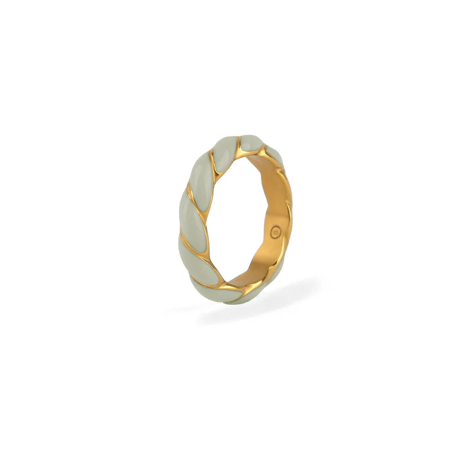 Bague Mon Souffle Beige – acier inoxydable Simone à bordeaux simone à bordeaux