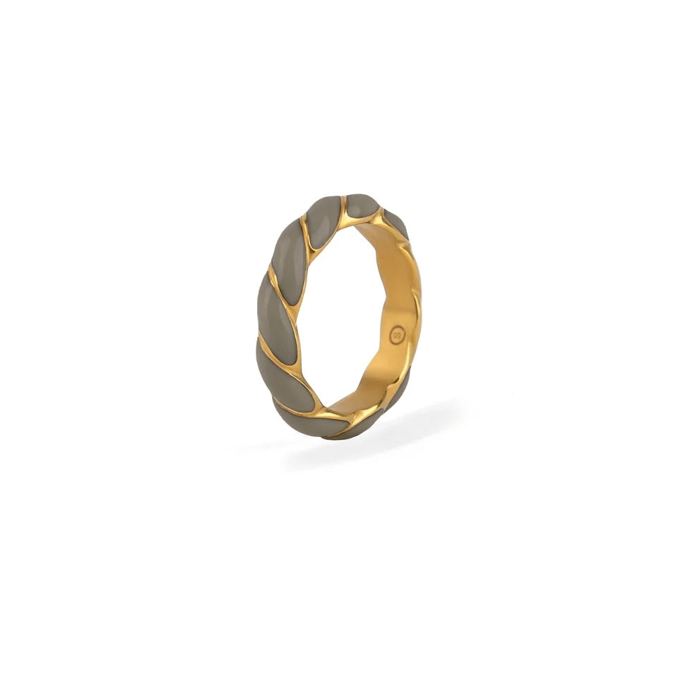 Bague Mon Souffle Beige – acier inoxydable Simone à bordeaux simone à bordeaux