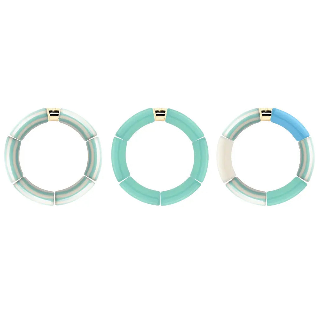 Bracelet Pipoca Brasil Riviera Lagon bleu rafraîchissant