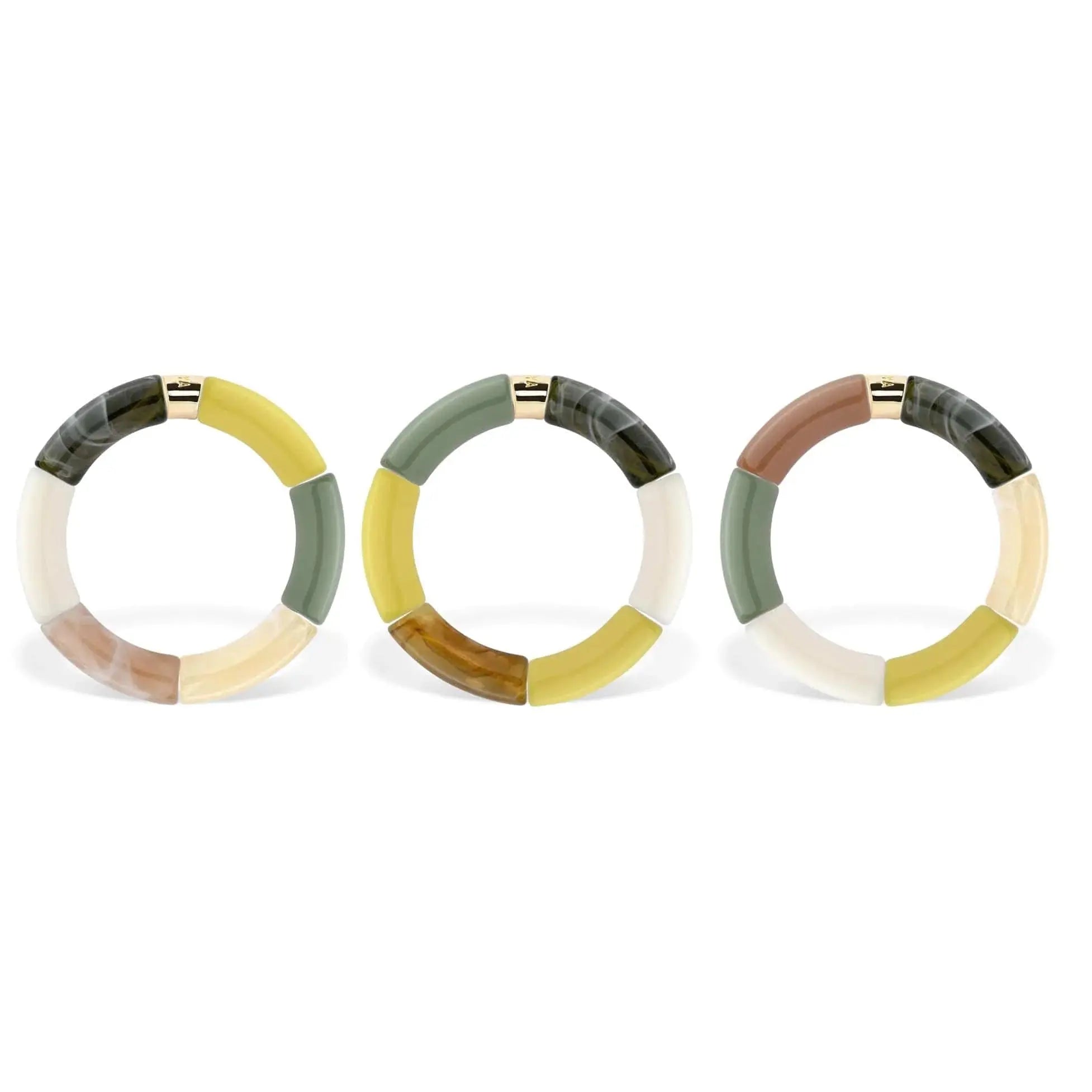 Bracelet Pipoca Limao vert lumineux - Les curieuses