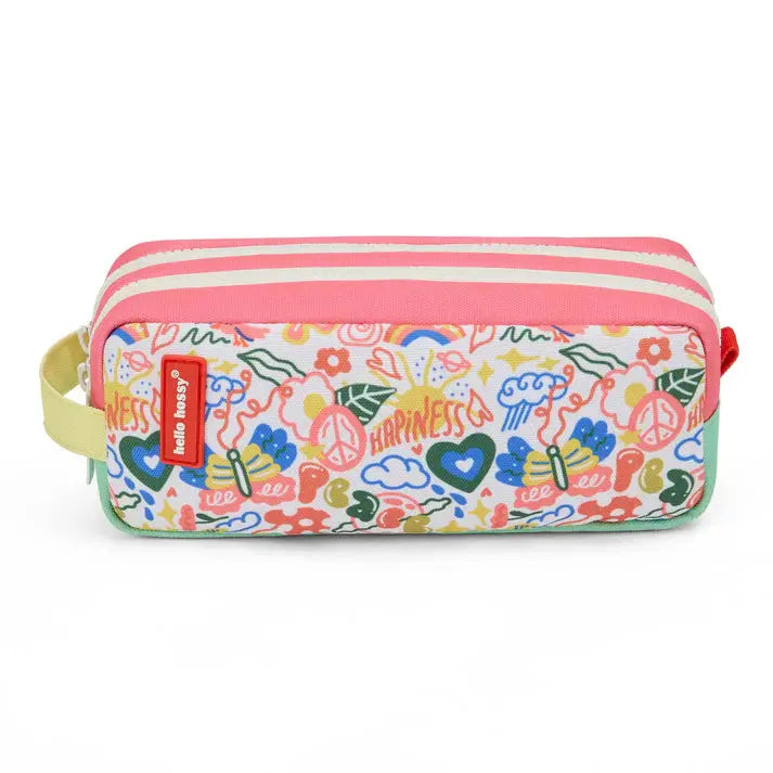 Trousse scolaire enfant double compartiment Léopard