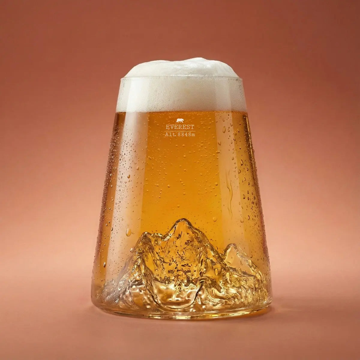 Verre Mont Everest soufflé main en borosilicate 450 ml alaskan maker