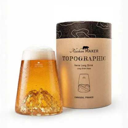 Verre Canigou soufflé main en borosilicate 450 ml alaskan maker