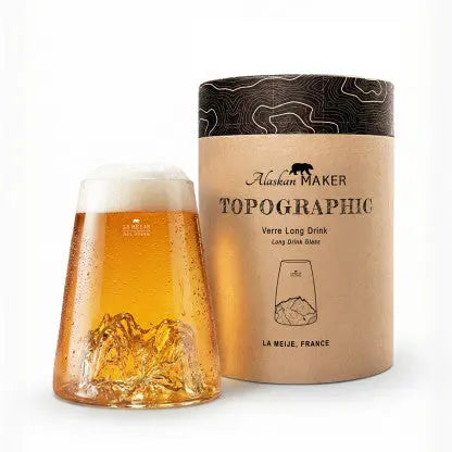 Verre La Meije soufflé main en borosilicate 450 ml alaskan maker