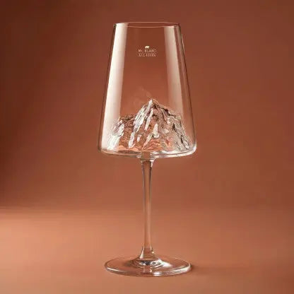 Verre vin Mont Blanc en verre borosilicate soufflé
