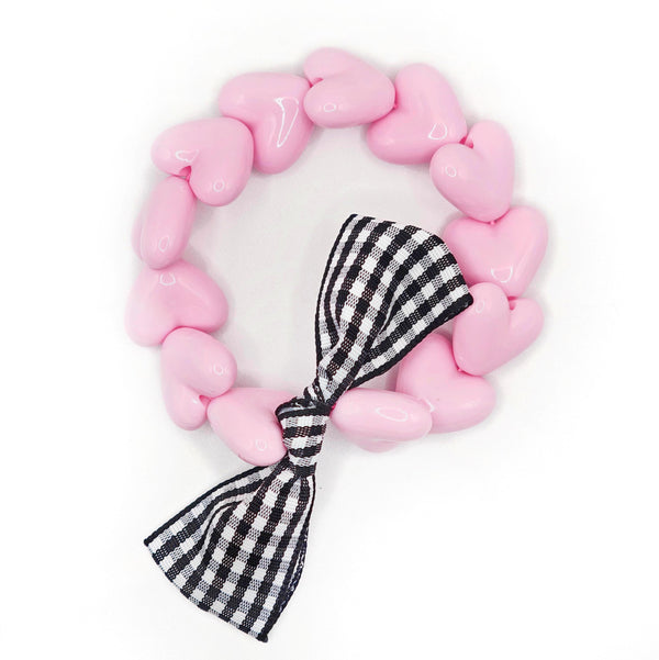 Bracelet GAGA  – Only Rose & Maxi Nœud Vichy fabriqué en France Gaga.rçons