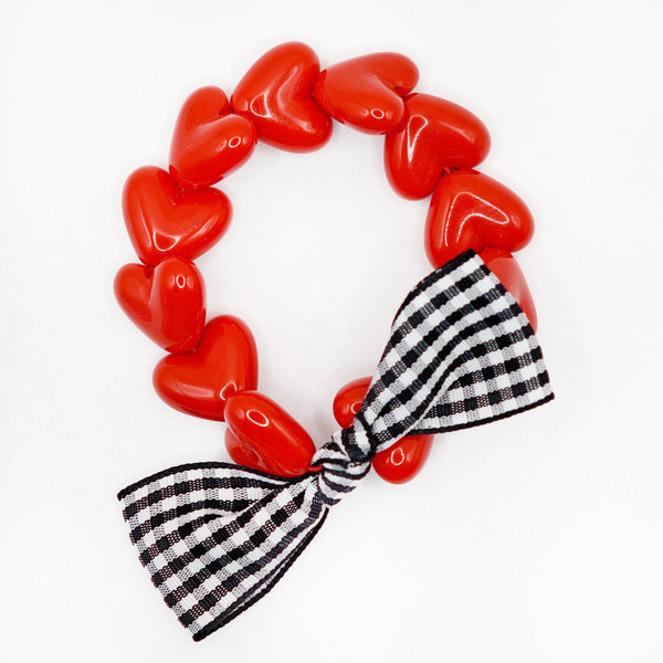 Bracelet GAGA  – Only Rose & Maxi Nœud Vichy fabriqué en France Gaga.rçons