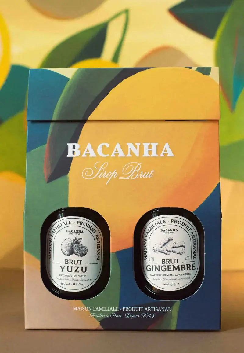 Coffret sirops agrumes épicés Bacanha yuzu & gingembre